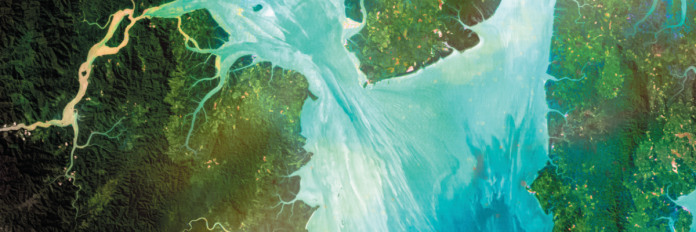 sat view of earth